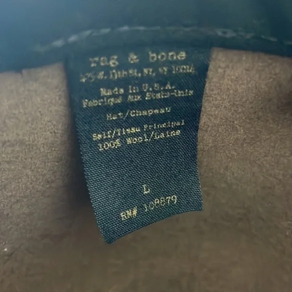 Rag and Bone 100% Wool Wide Brimmed Hat - Picture 9 of 9